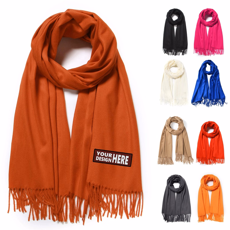 Imitation Cashmere Cozy Scarf With Tassel