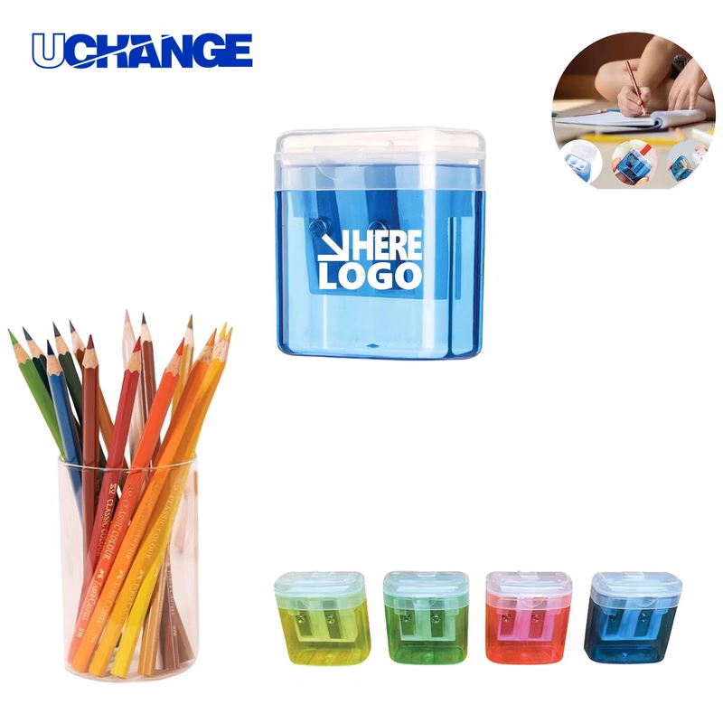 Small Manual Pencil Sharpener with Lid