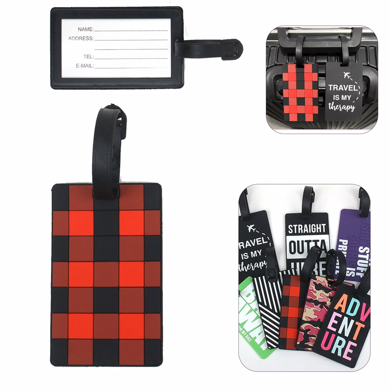 Soft PVC Custom Promotional Luggage Tag