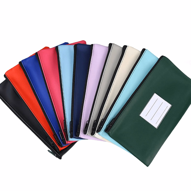 Bank Deposit Money Bags with Zipper