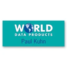 Full Color Name Badge w/ Personalization (1.25"X3") Rectangle 1