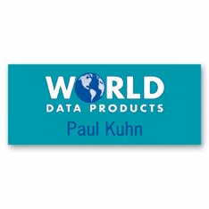 Full Color Name Badge w/ Personalization (1.25"X3") Rectangle
