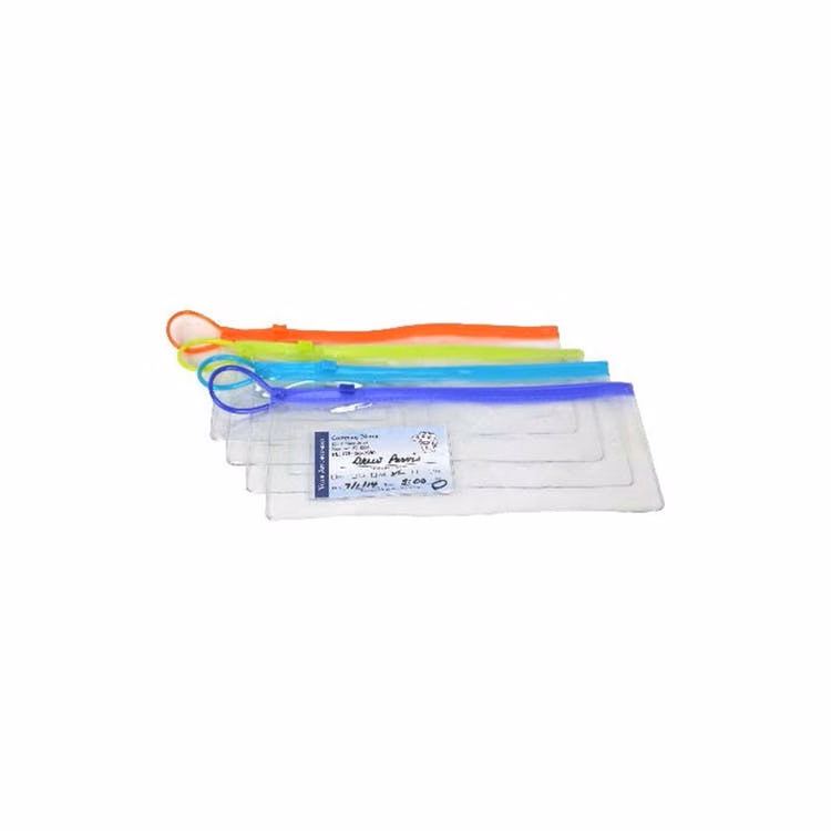 Clear Zippered Pouches - Assorted Zips Card Holder