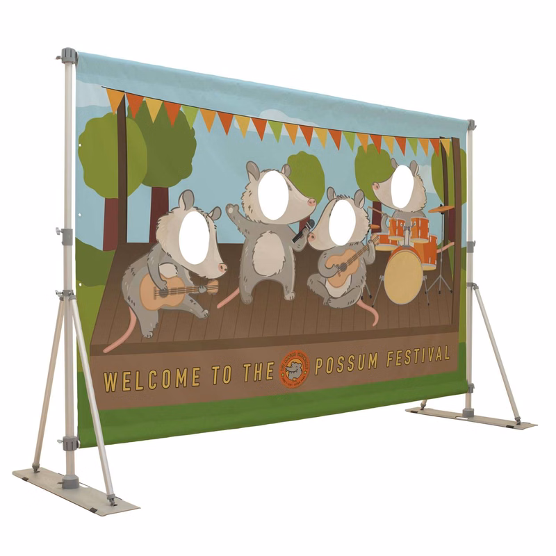 Headliner Display Quad Face Cutout Kit (18 oz. Vinyl, Single-Sided)