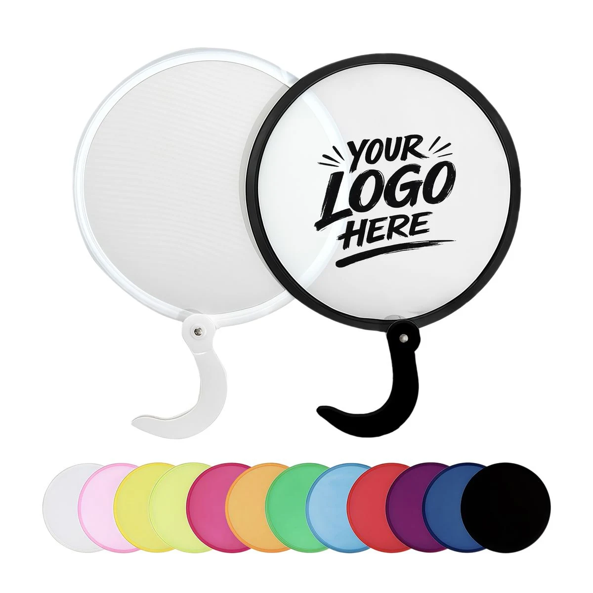 Foldable Hand Fan Flying Disc Polyester Promo Toy 1