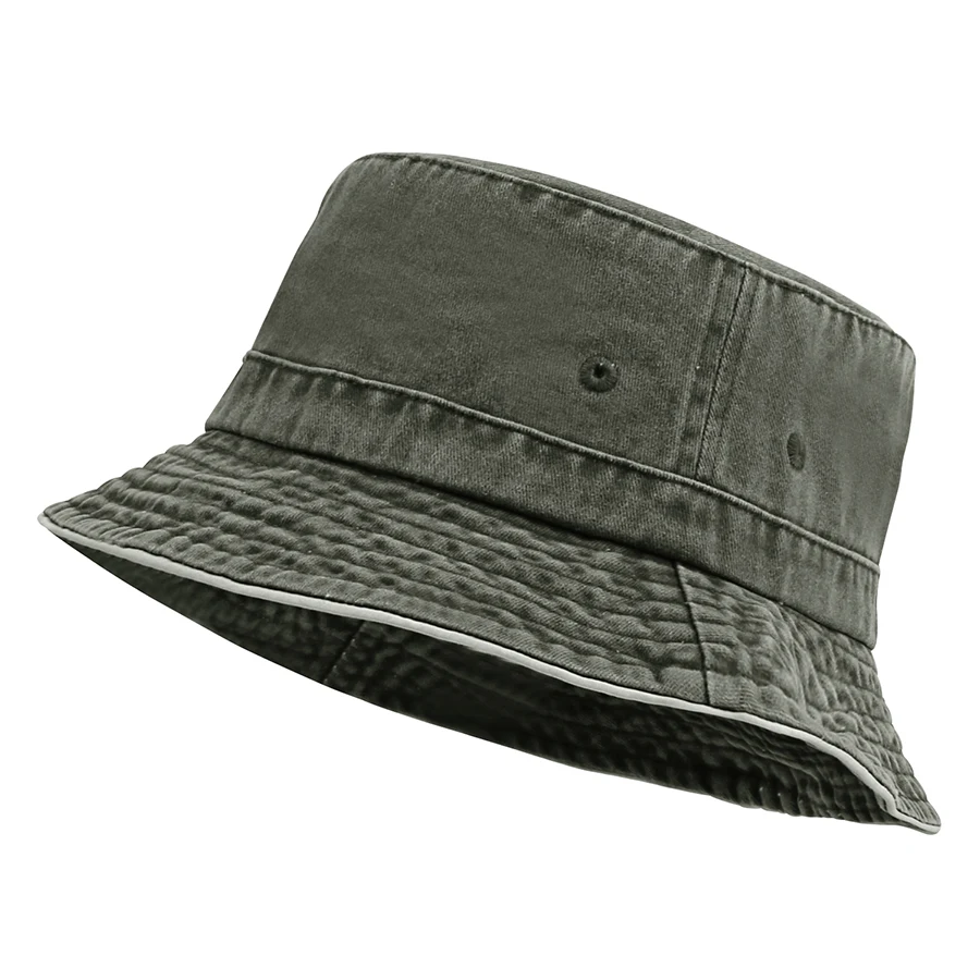 Stock Washed Cotton Bucket Hat 1