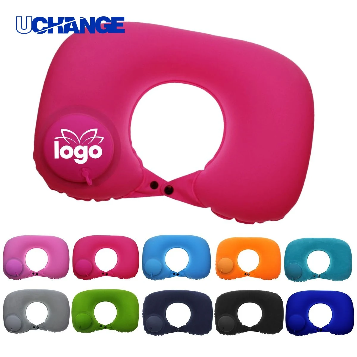 Foldable and Storable Inflatable U-Shaped Pillow 1