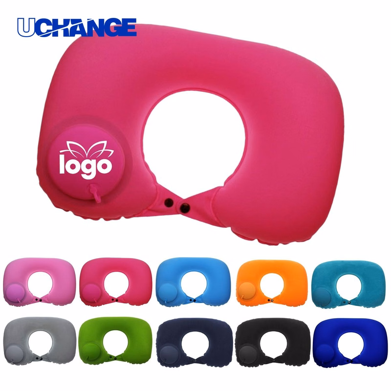 Foldable and Storable Inflatable U-Shaped Pillow
