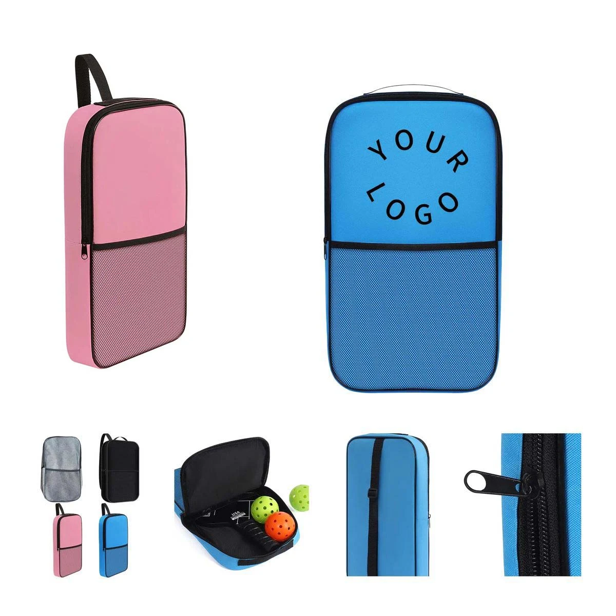 Durable Polyester Pickleball Bag for 2 Paddles 1