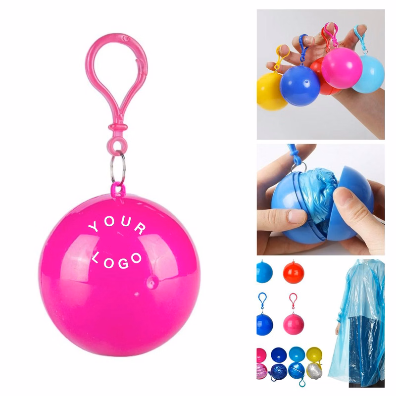 Disposable Rain Poncho in Carry Ball Case
