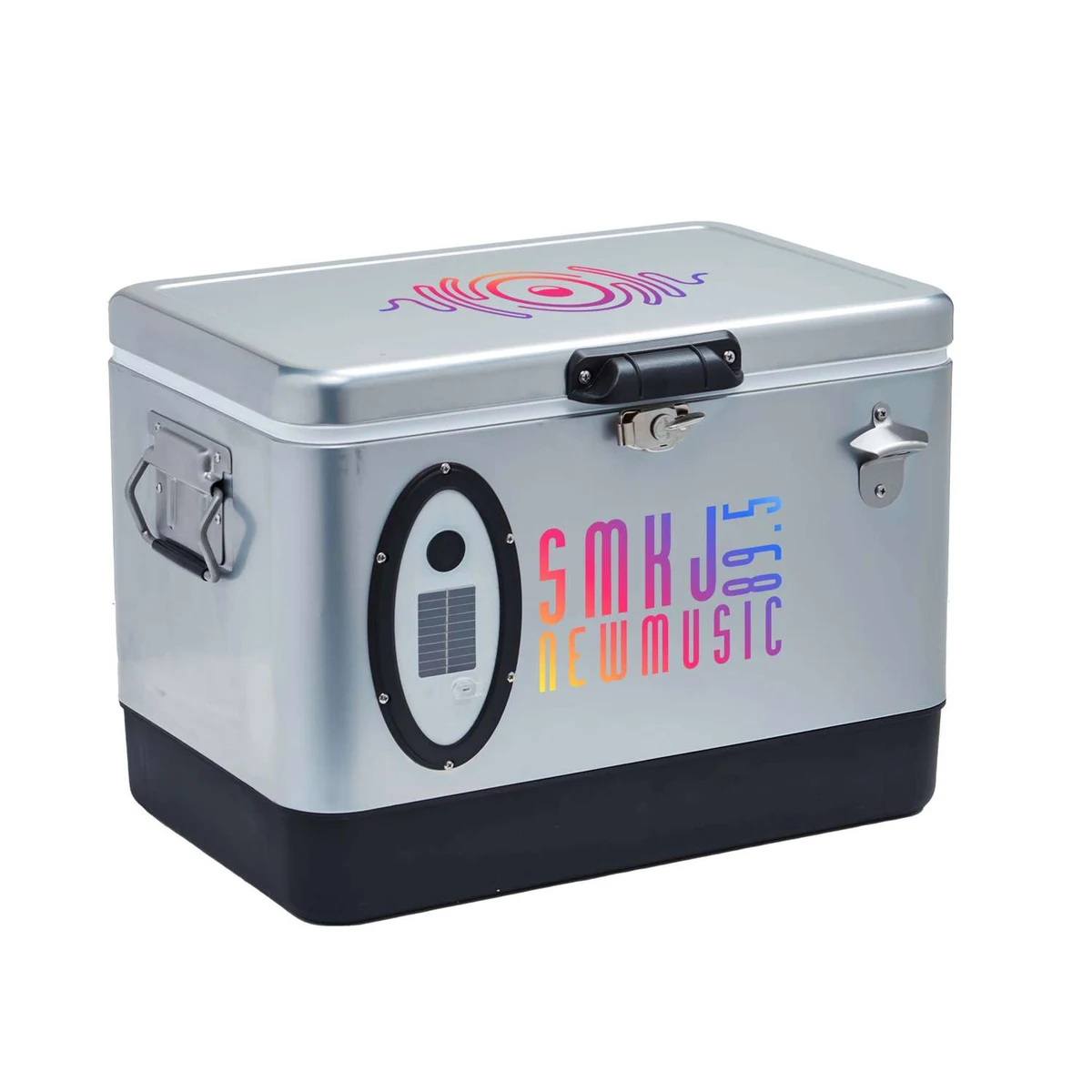 Sasquatch 54QT Bluetooth Music Cooler, Front & Lid Imprints 1