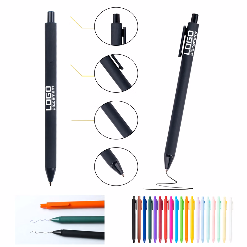 Candy-Colored Push-Type Advertising Ballpoint Pen