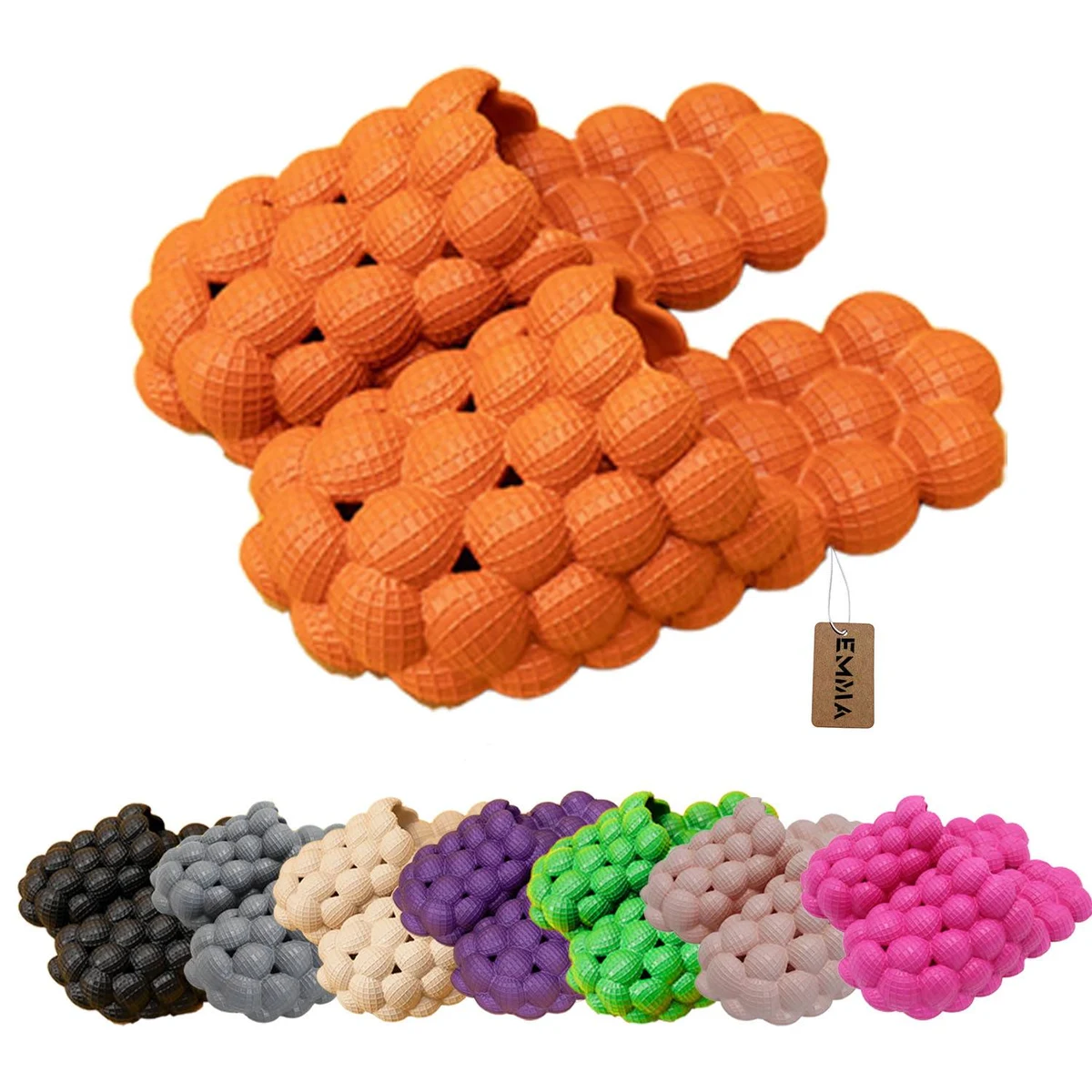 Men Women Massage Bubble Slippers 1