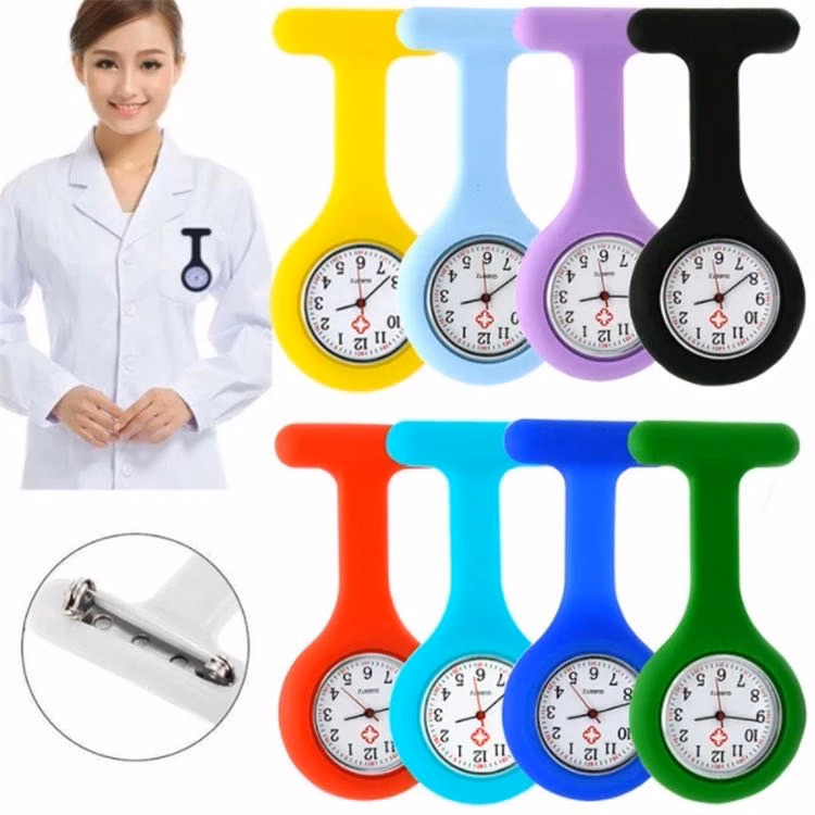 Silicone Nurse Watch pocket/ Medical Brooch Watch