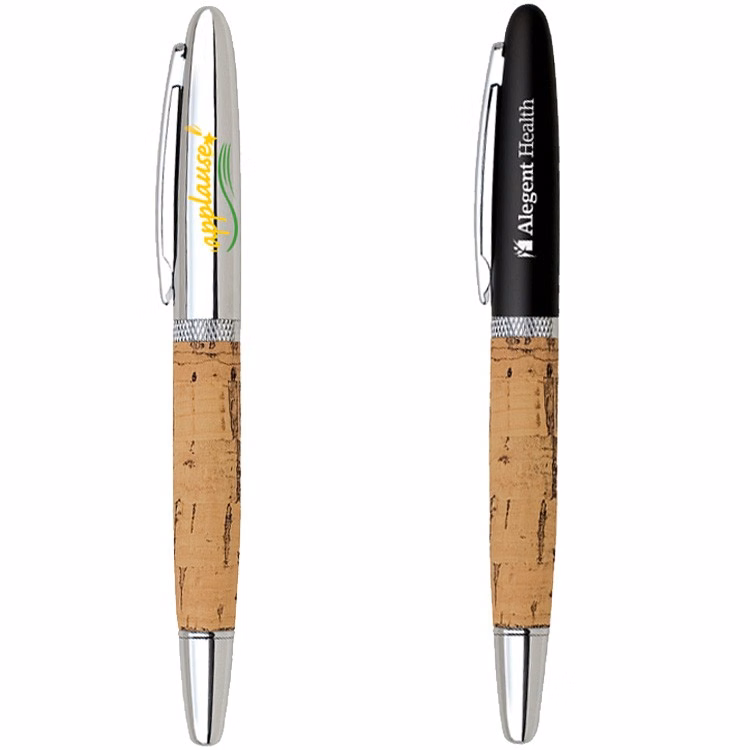 Cork Cap-Off Rollerball Brass Pen