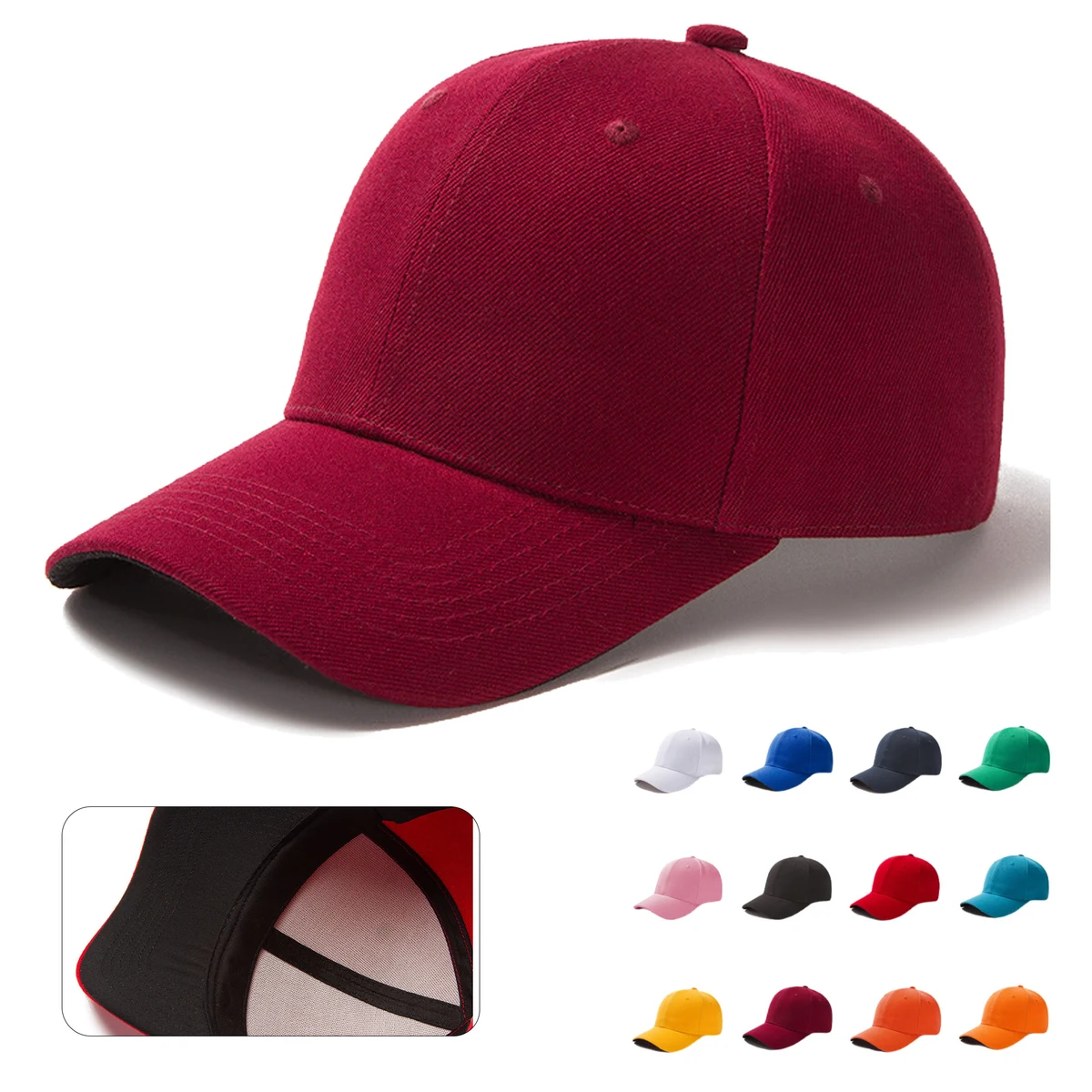 Breathable Cotton Baseball Cap For Shade 1