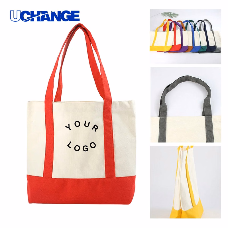12oz Canvas Shoulder Tote Bag Carrier for Travel