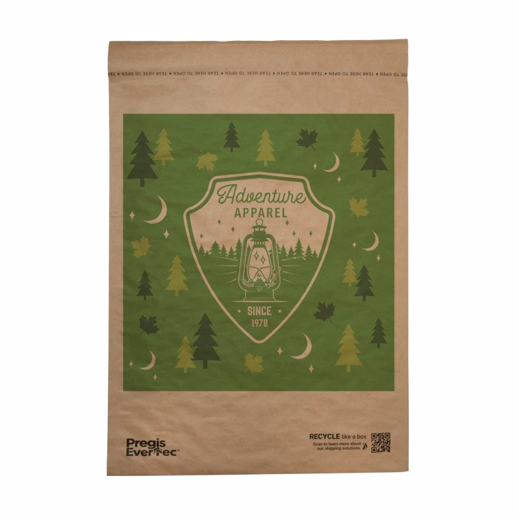 Full Color Cushioned Natural Paper Mailer (14" x 18")