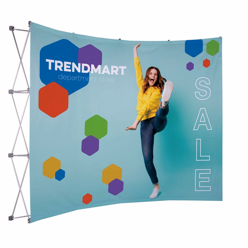 10' Curved Splash Floor Display Face Kit (Recycled Polyester Knit)
