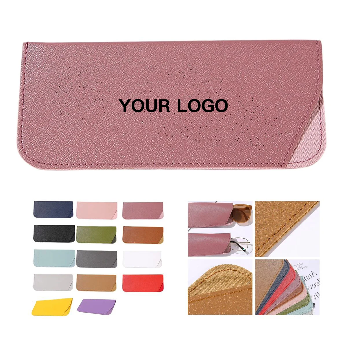 Stylish PU Leather Glasses Case with Secure Structure 1