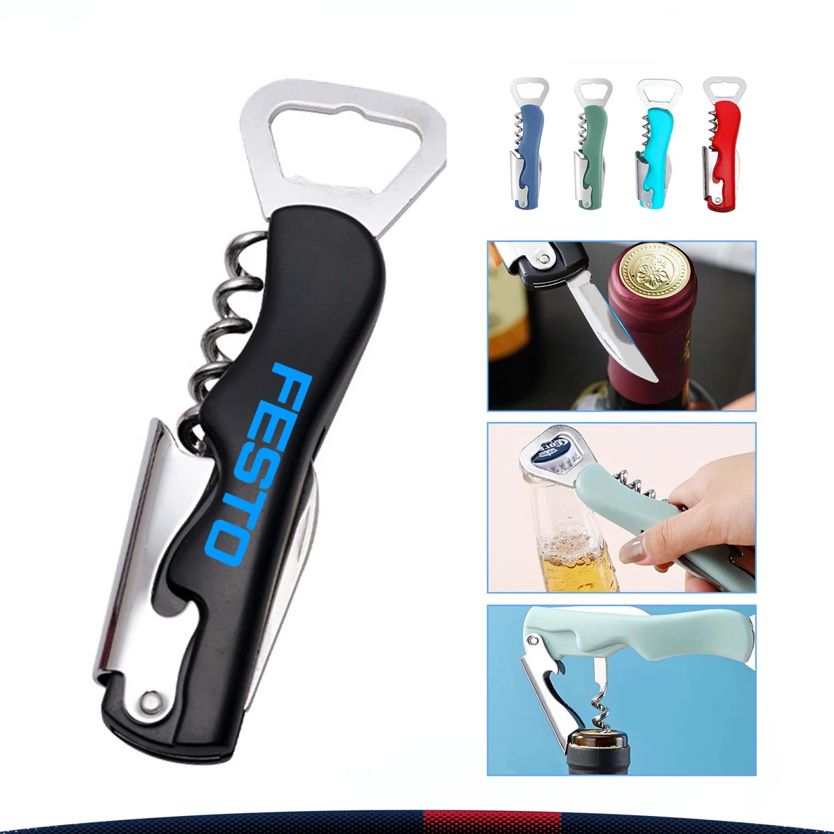Multifunctional Foldable Bottle Opener 1