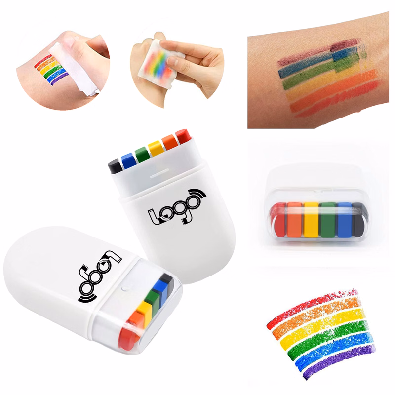6-Color Face Paint Crayons For Sports Fans