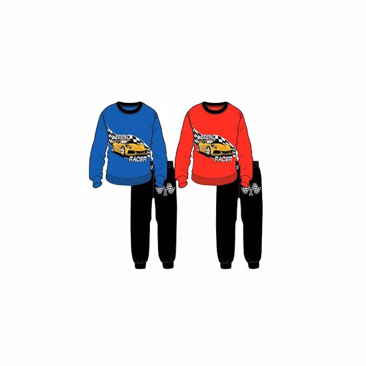 Boys' Fleece Top & Pant Set Blue/Red 2-4