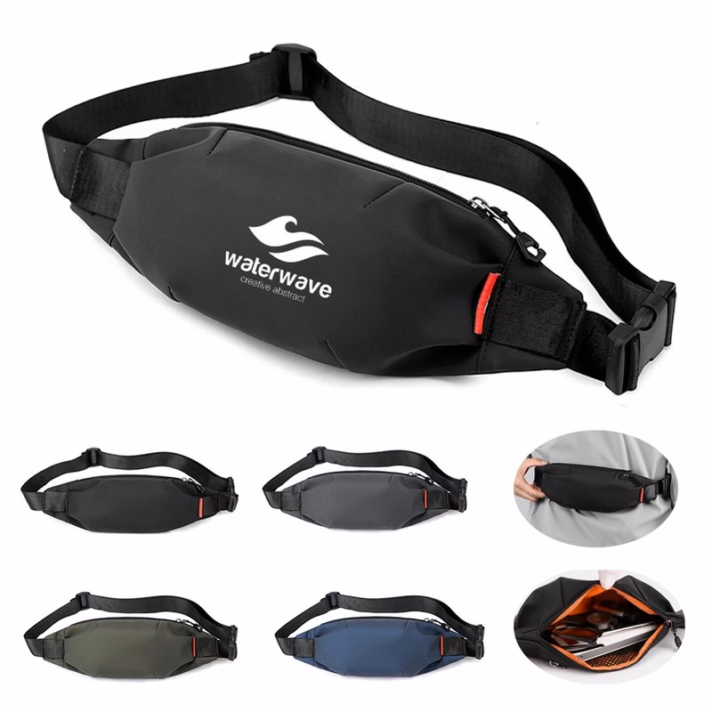 Unisex Lightweight Nylon Waist Bag