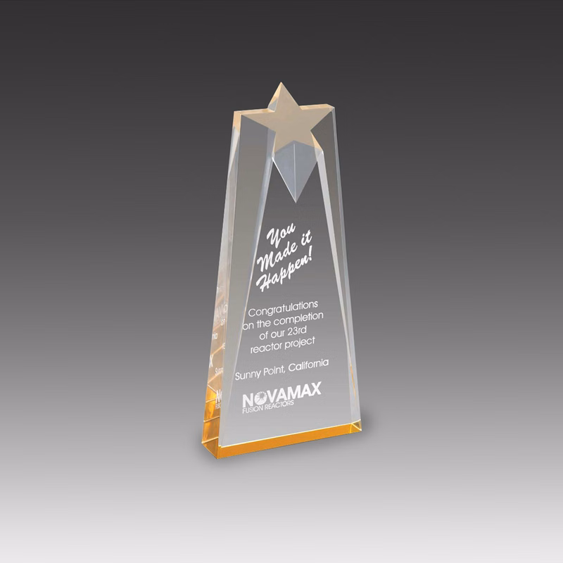 Star Crest Award (4"x8"x1")
