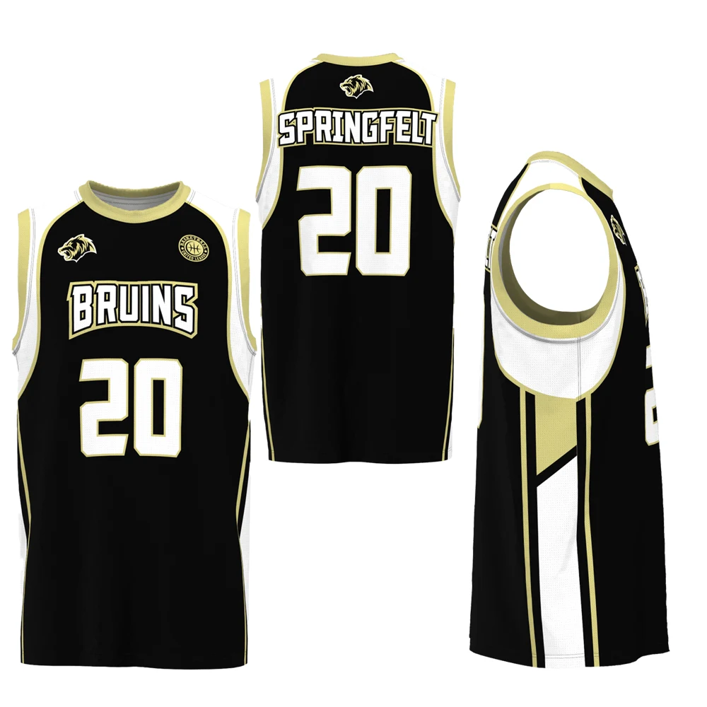 Men's BB Round Neck Pinhole Mesh Jersey 1