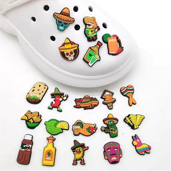 Pvc Mexican Food Series Shoe Charms For Decoration 1