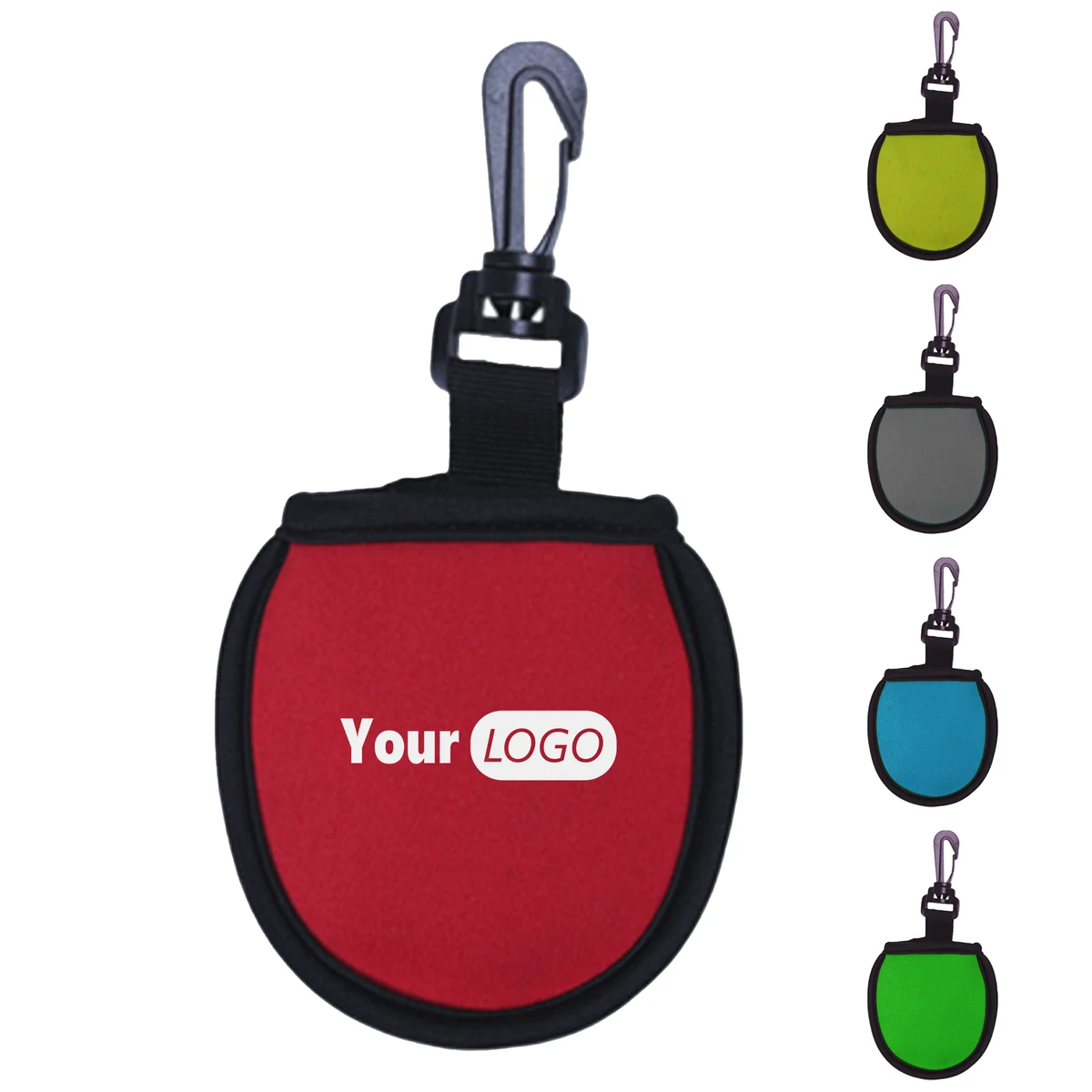 Neoprene Compact Golf Ball Cleaner Pouch For Easy On-Course Use 1