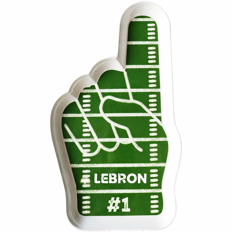 Football Style Finger-Shaped Melamine Plate