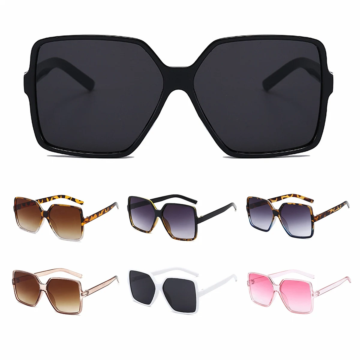 Large Retro Style Sunglasses for Adults 1
