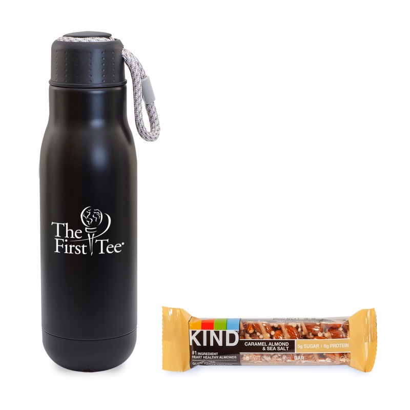 On the Go Sip n' Snack with 16 oz. Matte Bottle