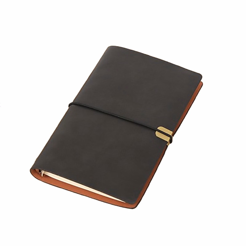 Vintage A6 PU Notebook with Metallic Clasp