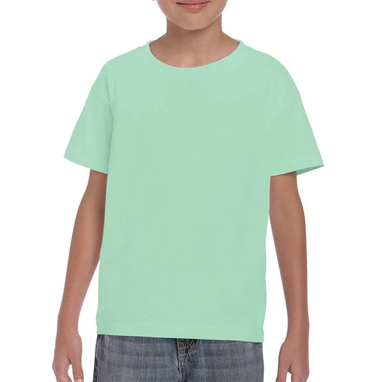 Heavy Cotton Youth T-shirt Mint Green Medium 1