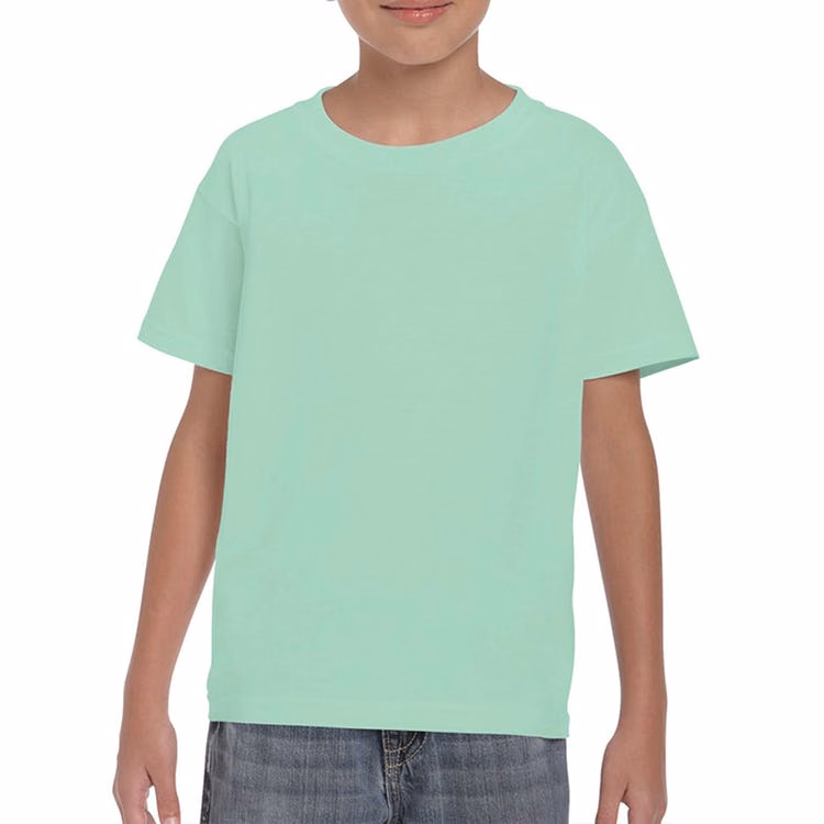 Heavy Cotton Youth T-shirt Mint Green Medium