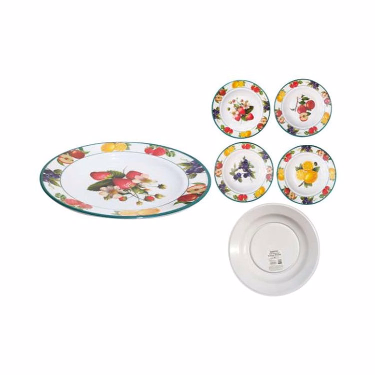 Mela Soup Plates - 10" Assorted Fruit Designs