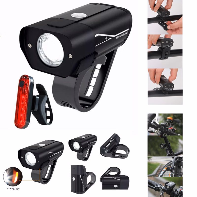 Rechargeable Bike Light Set