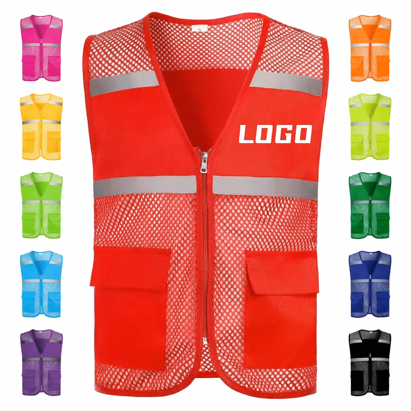 Men Women Mesh Reflective Safety Vest Vest
