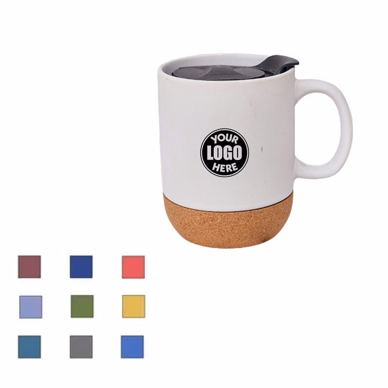 Ceramic Cup w/Cork Bottom
