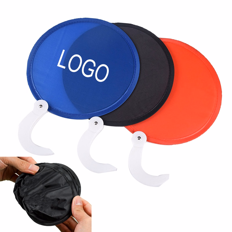 MOQ 20 Foldable Handheld Round Folding Fan