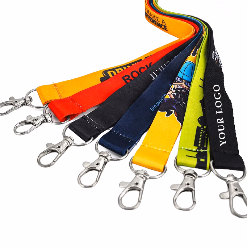 0.79" Custom Full-Color Badge Lanyards with Clip