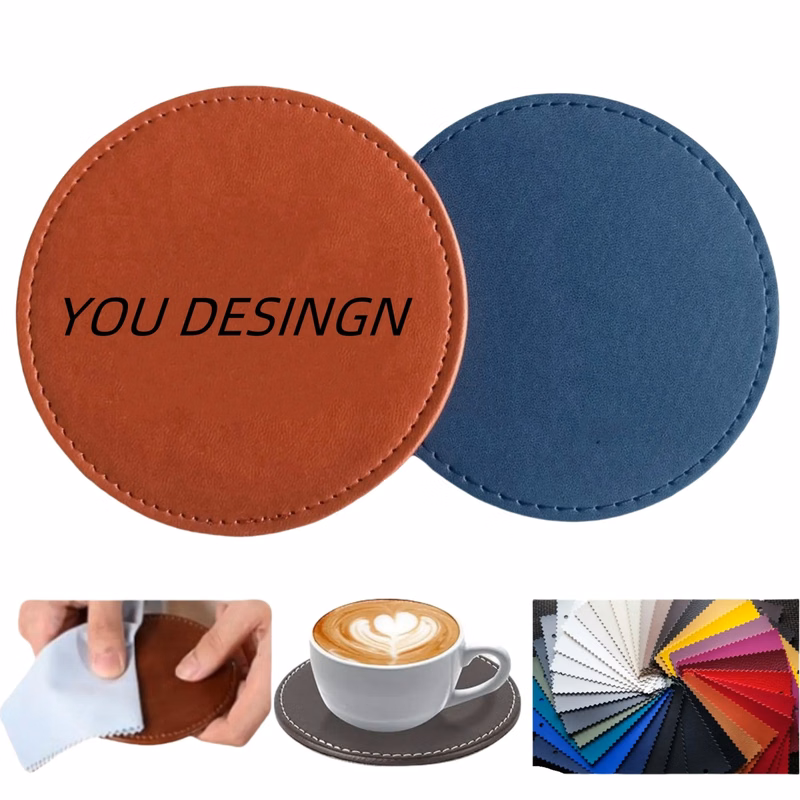 PU Leather Drink Coaster