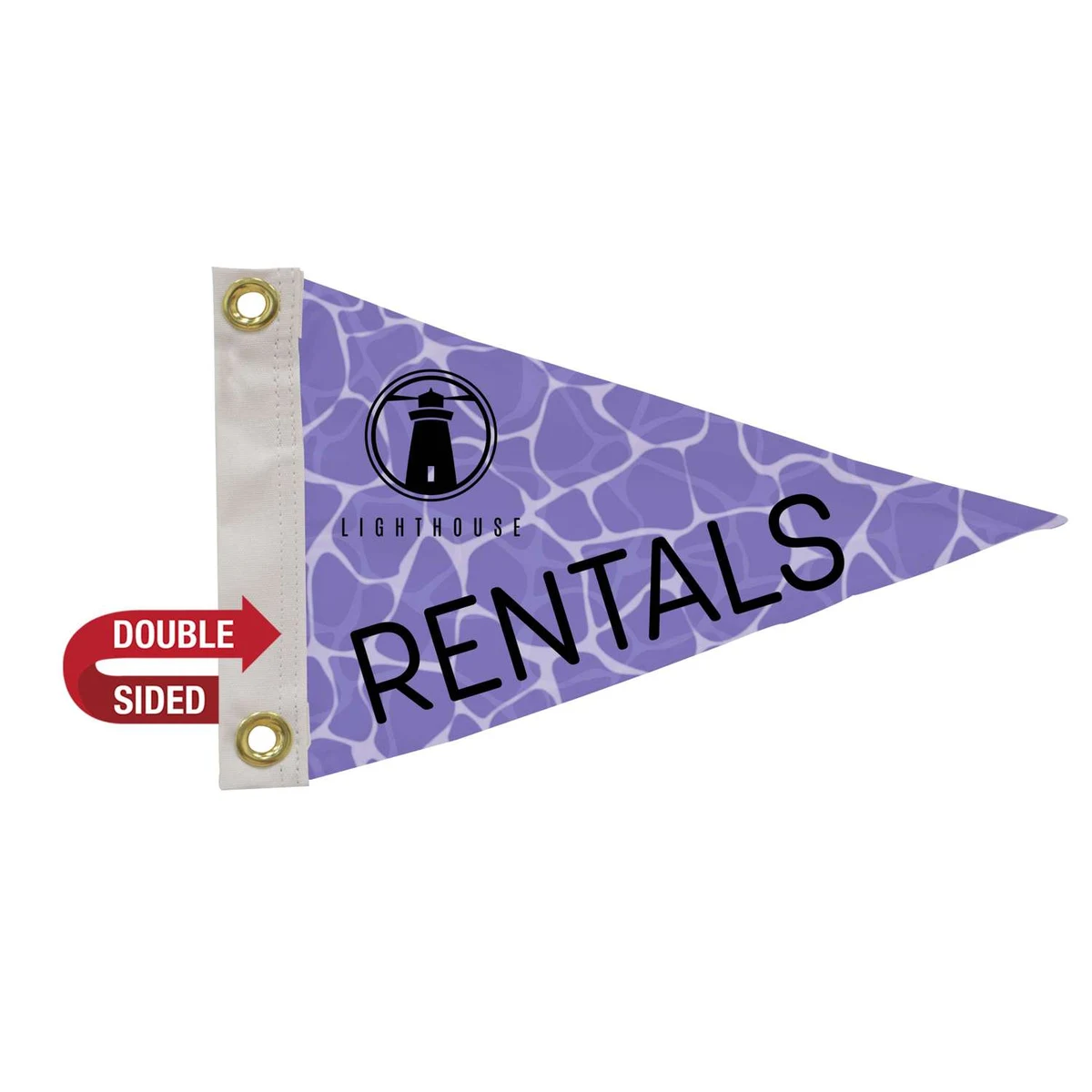 8" x 12" Polyester Pennant Flag Double-Sided 1