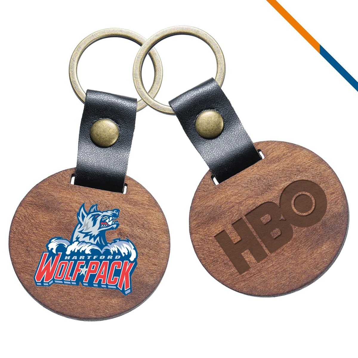 Vintage Wooden Key Chain 1