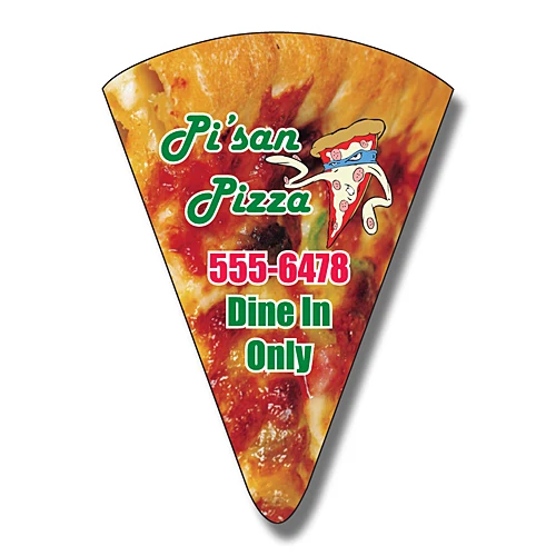 Magnet - Pizza Slice Shape (1.875x2.625) - 30 Mil. 1