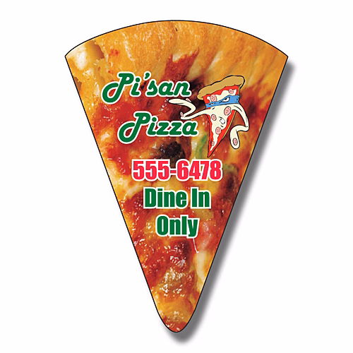 Magnet - Pizza Slice Shape (1.875x2.625) - 30 Mil.