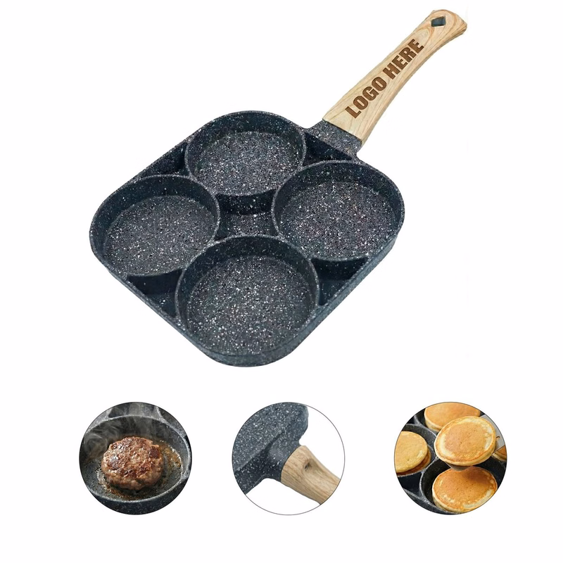 Multi-Portion 4-Cup Non-Stick Aluminum Frying Pan